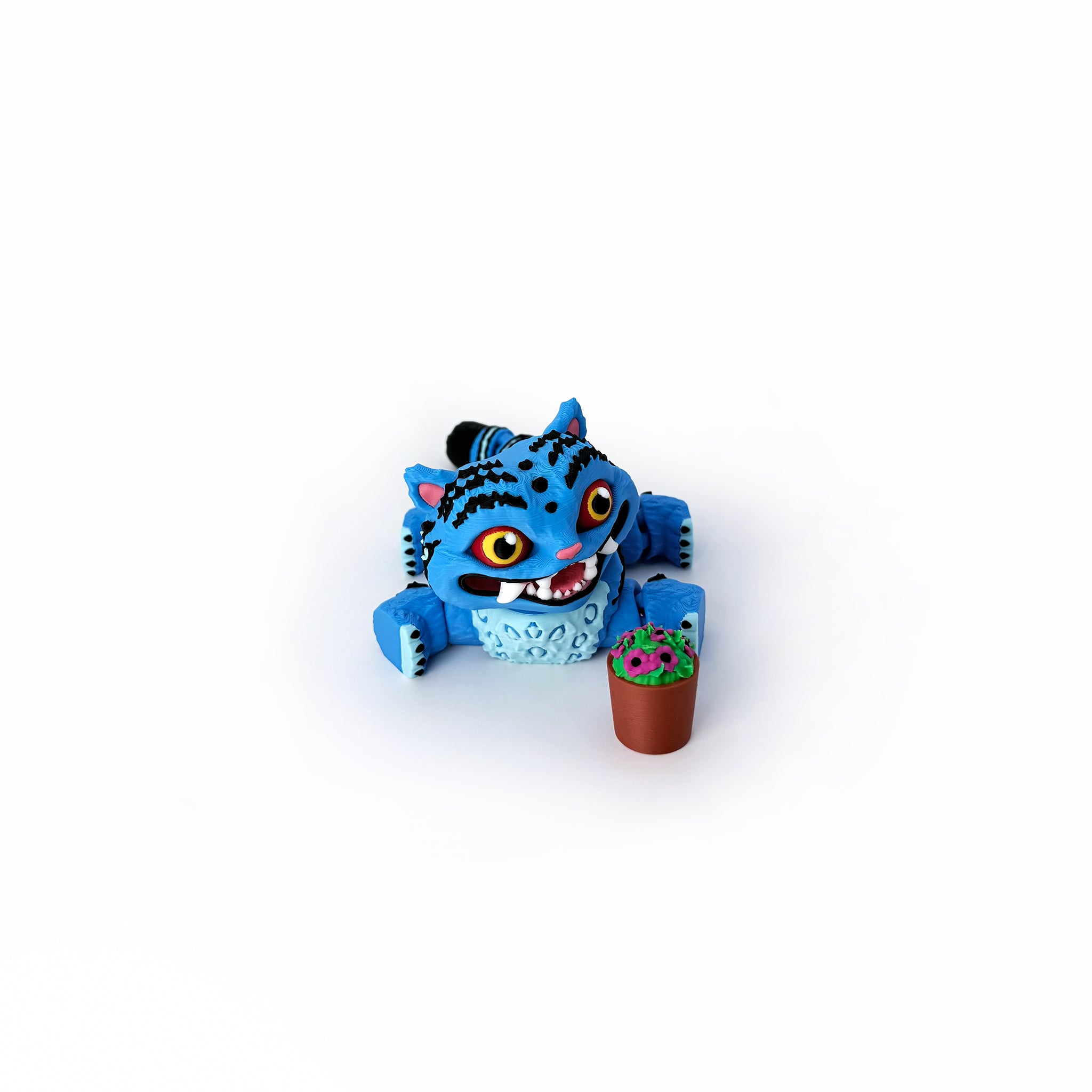 Derpy Flexi Tiger with Flower Pot